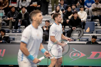 Andreozzi y Federico Gómez, los doblistas de Argentina ante Corea del Sur, en el tercer punto de los Qualifiers de la Copa Davis