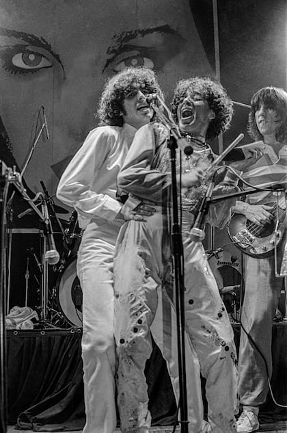 Andrés Calamaro y Miguel Abuelo