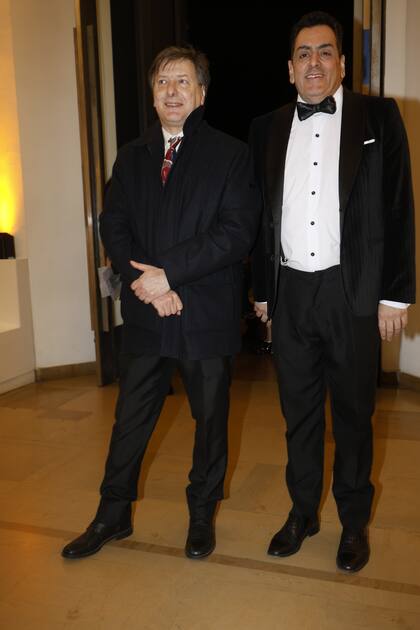Andrés Duprat, director ejecutivo del Museo Nacional de Bellas Artes, junto a Leonardo Cifelli, secretario de Cultura de la Nación
