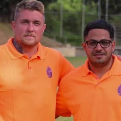 Andrés Haupt y Gustavo Verón