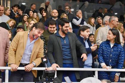 Andrés Ojeda junto al presidente Luis Lacalle Pou durante un evento en Paysandú, el 8 de julio de 2024