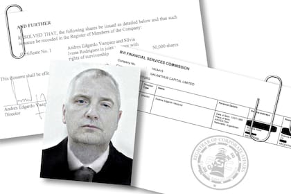 Andrés Vázquez, en la foto de su pasaporte, incluida en los registros de constitución de sus sociedades offshore