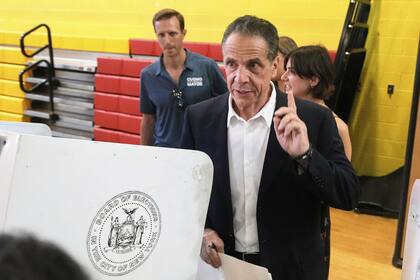 Andrew Cuomo durante las elecciones primarias