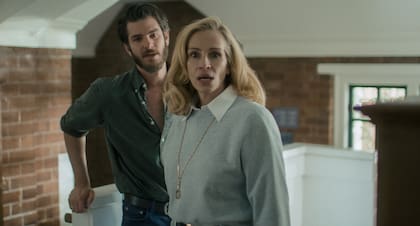 Andrew Garfield y Roberts en una escena del film