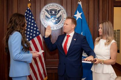 Andrew Giuliani, en el Departamento de Seguridad Interior.