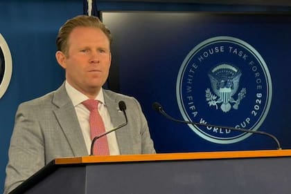 Andrew Giuliani, en una conferencia de prensa en Washington.