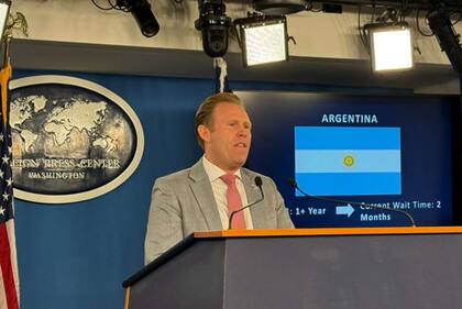 Andrew Giuliani, en Washington, este martes