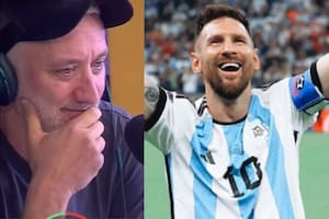 Andy Kusnetzoff rompió en llanto al recibir un mensaje de Lionel Messi (Captura video / Foto Instagram @leomessi)