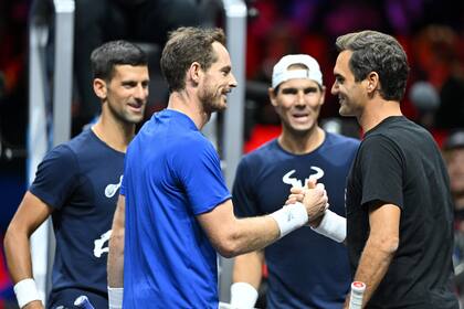 Andy Murray, Roger Federer, Novak Djokovic y Rafael Nadal: los "Cuatro Fantásticos", a pleno en Londes, en la despedida del suizo