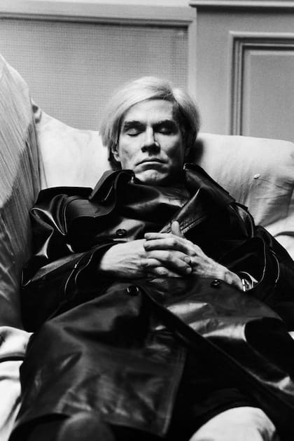 Andy Warhol por Helmut Newton, en 1974