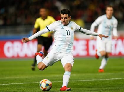 Ángel Correa fue regular en los primeros partidos del ciclo Scaloni, pero luego quedó afuera de la Copa América 2019, el primer torneo del actual seleccionador