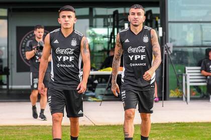 Ángel Correa y Thiago Almado se suman al equipo en Qatar (Foto Instagram @thiago_almada23)