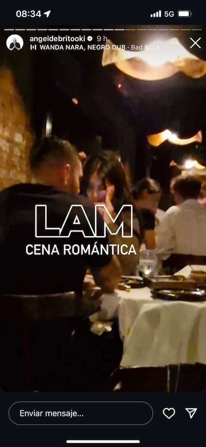 Ángel De Brito dio a conocer imágenes exclusivas de la cena romántica de Wanda Nara y Mauro Icardi