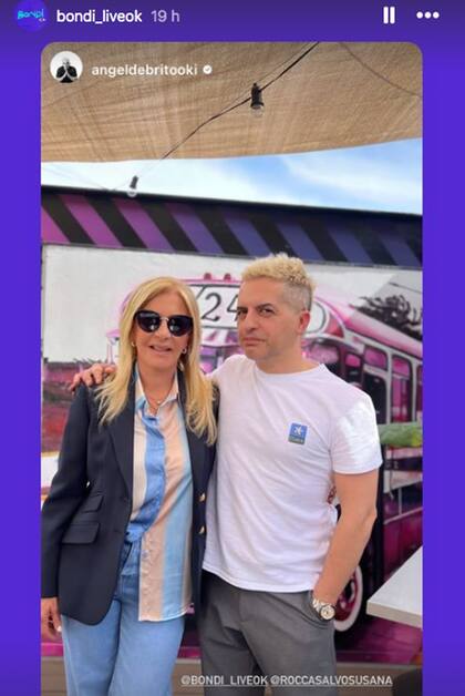 Ángel de Brito invitó a Susana Roccasalvo a su programa de streaming