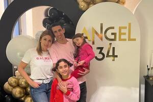 Ángel Di María celebró su cumpleaños número 34. Imágen de Instagram de su esposa Jorgelina Cardoso.