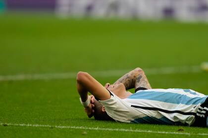 Ángel Di María en el estadio Lusail
