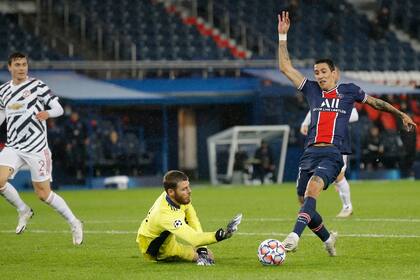 Angel Di María en PSG vs. Manchester United, dos de los poderosos que están interesados en la concreción de un nuevo certamen