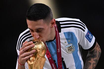 Ángel Di María, uno de los campeones que sería titular contra Panamá en el Monumental