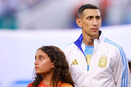 Ángel Di María y su hija Mía