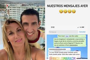 La premonición de la esposa de Ángel Di María horas antes de la final