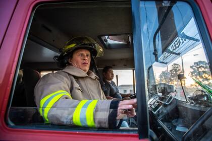 Ángel Ortega bombero voluntario
