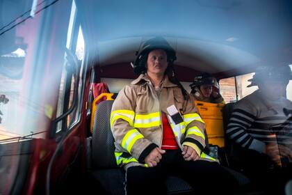 Ángel Ortega bombero voluntario