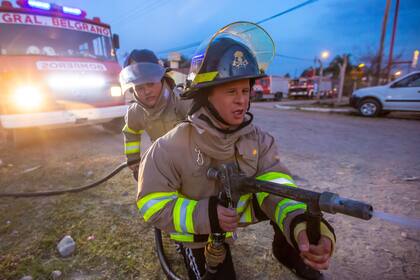 Ángel Ortega bombero voluntario