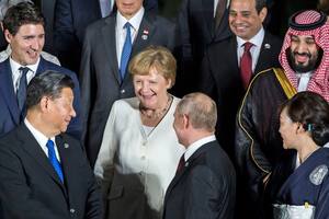 Cumbre del G-20: Merkel tras los temblores y el único líder ausente