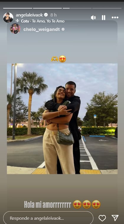 Ángela Leiva se estaría por casar con Chelo Weigandt (Captura: Instagram @angelaleivaok)