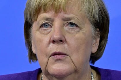 Angela Merkel, durante la conferencia de prensa en la que anunció las medidas para contener la cuarta ola de Covid