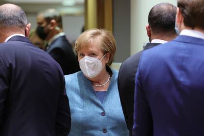 La canciller alemana Angela Merkel, durante la cumbre