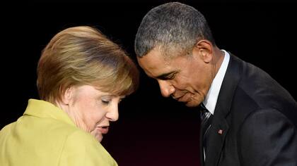 Angela Merkel y Barack Obama