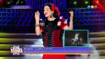 Ángela Torres imitó a Lolita Torres, su abuela, durante Tu cara me suena