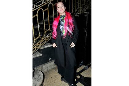 Ángela Torres, otra famosa que fue a apoyar anoche a Barón