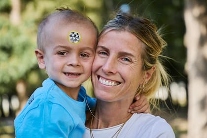 Ángeles Bianchi y su hijo Rufino