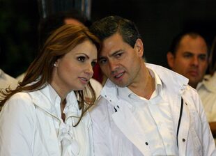 Ángelica Rivera junto a Enrique Peña Nieto