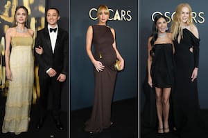 Angelina Jolie con su hijo Knox, Jennifer Lawrence y Demi Moore y Nicole Kidman en los Governors Awards