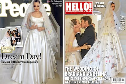 Angelina Jolie, vestida de novia