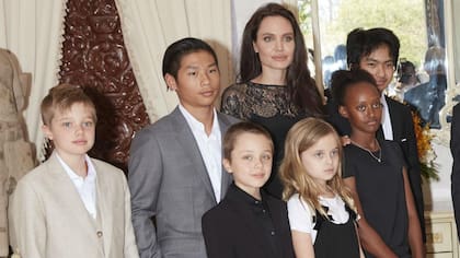 Angelina Jolie y sus seis hijos