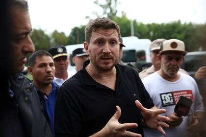 Angelini en la llegada de fuerzas militares a Rosario