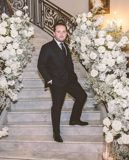 Angelo Massagli en el día de su casamiento (Foto: Instagram/@caitlinmhale)