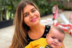 Angie Balbiani cruzó a una seguidora que la criticó por haber llamado Cósimo a su hijo