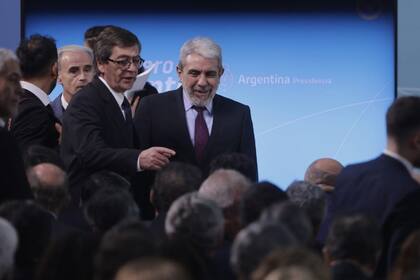 Aníbal Fernández en la asunción de Sergio Massa como ministro de Economía