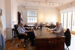 Aníbal Fernández recibió a Marcelo Saín, a poco de asumir en el Ministerio.