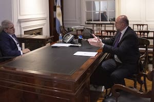 Aníbal Fernández y Omar Perotti