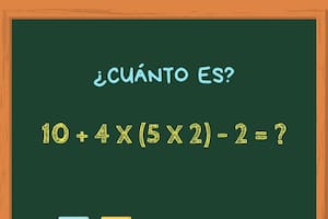 ¿Cuánto es 10 + 4 x (5 x 2) – 2? El cálculo matemático que muy pocos pueden resolver en 30 segundos