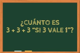 ¿Cuánto es 3+3+3 si 3 vale 1? El acertijo que pone a prueba la agilidad mental