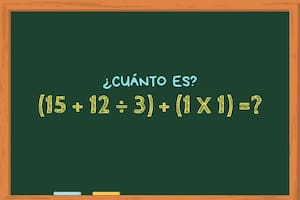 Animate a resolver este cálculo matemático en 30 segundos y poné a prueba todos tus conocimientos