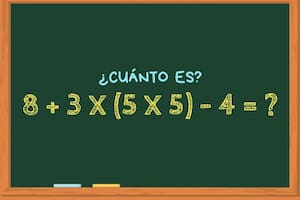 ¿Cuánto es 8 + 3 x (5 x 5) – 4? El cálculo matemático que confunde a todos