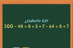Animate a resolver este cálculo matemático en 30 segundos y poné a prueba todos tus conocimientos